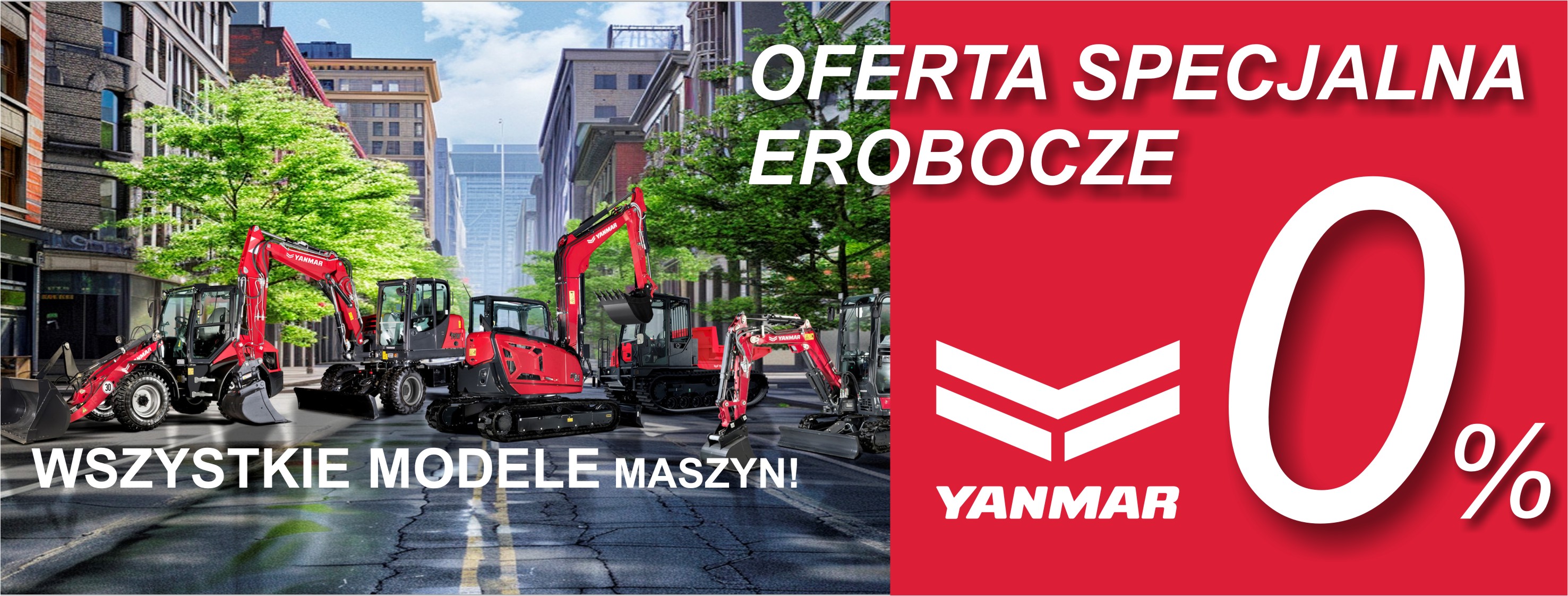 SPECJALNA OFERTA NA EROBOCZE Leasing 0% na maszyny Yanmar